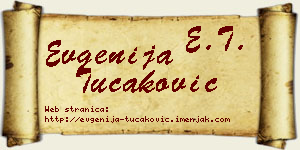 Evgenija Tucaković vizit kartica